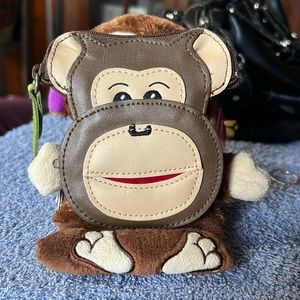 Rolfs leather monkey coin purse